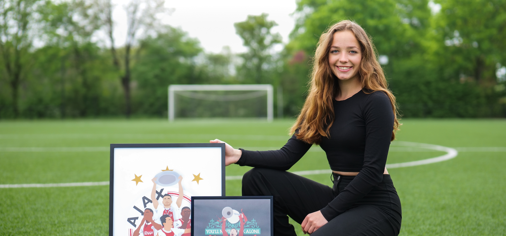 Hoe Inge haar passie omzette in een webshop in zelfontworpen voetbalposters