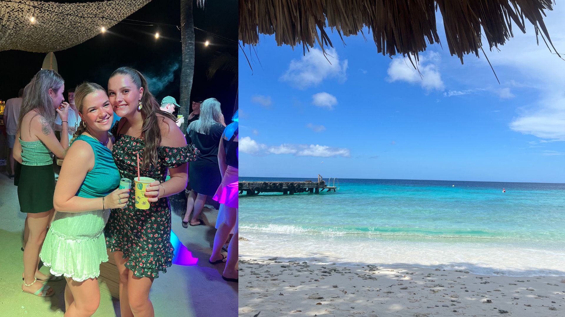 Janique en Silke liepen tegelijk stage op Curaçao